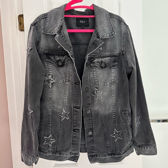 Rails Star Patch Denim Jacket - Picture 2 of 9